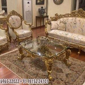 Juego de Sofás de Sala de Estar Estilo Turco Imperial, Colección de Sofás de Siete Plazas Estilo Maharaja Premium, Compre el Último Sofá de Madera de Teca en EE. UU. - Product Image 5