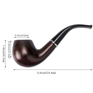 Pipa de Fumar de Madera Hecha a Mano para un Fumado Suave y Fácil de Limpiar a un Precio Económico, Pipa de Fumar de Madera Tradicional - Product Image 5