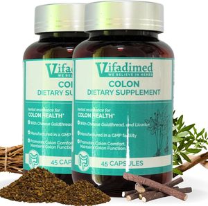Complément Alimentaire Vifadimed Colon 45 Gélules Réglisse Soutien Santé Intestinale Adulte Non destiné aux Femmes Enceintes 3 Fois par Jour 100g 36 Mois - Product Image 5
