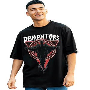 T-shirt pour homme en coton uni, à séchage rapide, respirant, tendance, ample, à épaules tombantes, manches courtes - Product Image 1