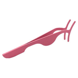 Pince à cils professionnelle à pointe large, applicateur de précision en acier inoxydable, pince à sourcils, extensions de cils, pointes en fibre, pour salon - Product Image 2