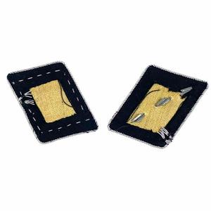 Pares de insignias de cuello para uniforme ceremonial de oficial, bordadas a mano para uniforme de oficial - Product Image 4