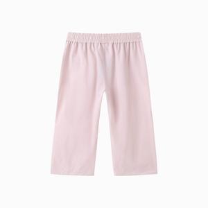 Pantalones de Verano para Niñas, Modernos, Rosados, Tejidos, Cintura Elástica, Casuales, Largos, Ecológicos, Transpirables, con Elasticidad en Cuatro Direcciones - Product Image 2
