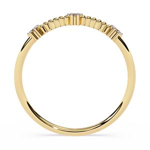 แหวนเพชรทองคำขาว 14k สำหรับผู้หญิง ทรงกลมเจียระไนแบบบริลเลียนท์ คลาสสิก สามารถสวมซ้อนกันได้ เหมาะสำหรับเป็นเครื่องประดับหมั้น - Product Image 3