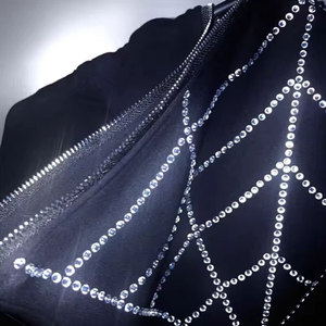 Sudadera con capucha y cremallera extragrande, ecológica y personalizada, estilo grunge, informal, 100% algodón, con gráficos de telaraña de araña y dientes con pedrería, para hombre y mujer - Product Image 6