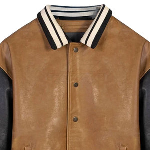 Nouvelle Veste d'Hiver en Cuir Coupe-Vent pour Homme 2026 – Couleur Unie, Col Rabattu – Style Streetwear - Product Image 4