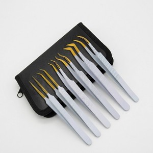 6 Pcs Volume <b>Eyelash</b> Extension Tweezers Kit Stainless Steel Precision Lash <b>Tools</b> for Professional <b>Beauty</b> Application - Product Image 3