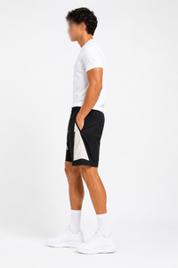 Pantalones Cortos Deportivos Cortavientos para Hombre, Diseño Ligero con Franja de Seguridad, Material de Nailon, Cierre con Cordón, Cremalleras, Servicio OEM - Product Image 3