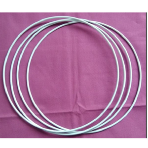 Anillos de metal circulares blancos para manualidades, proyectos de macramé, decoración del hogar personalizada, suministros para niños, aros para atrapasueños y coronas. - Product Image 1