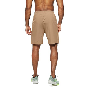 Pantalones Cortos Deportivos para Hombre, de Secado Rápido, Color Caqui, Ligeros, Transpirables, para Correr y Hacer Ejercicio, con Bolsillos con Cremallera - Product Image 2