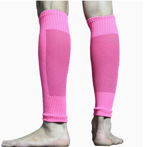 Manchons de compression antidérapants bleus en mélange de spandex respirant, à enfiler, unisexe, pour le soutien des jambes en cas d'enflure, toutes saisons - Product Image 3