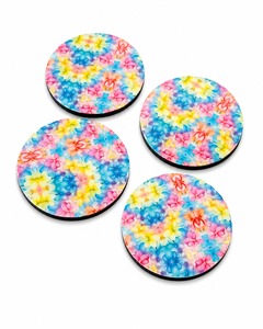 Modern MDF Enamel <b>Coaster</b> <b>Set</b> With Glossy Finish For Hotels Cafes Restaurants And Office Table Accessories - Product Image 4