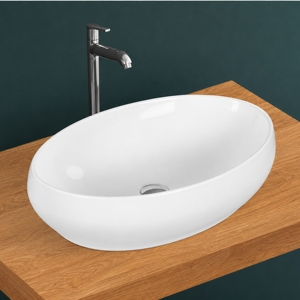 Lavabo de Sobremesa Moderno AQURA, Certificado por NSF, Acabado Pulido, Grifo de un Solo Orificio, Incluye Desagüe - Product Image 3