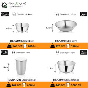 64 Piece Matt Signature Stainless Steel <b>Dinnerware</b> <b>Set</b> <b>for</b> <b>6</b> People - Product Image 5