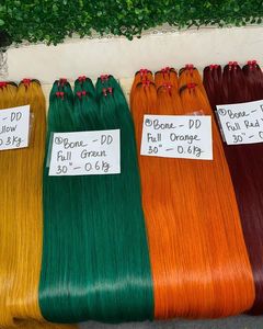 สีสดใสกระดูกตรงมนุษย์ผมรวมกลุ่ม100% ทารกมนุษย์ผมส่วนขยายสำหรับ1บริจาคผมรวมกลุ่ม - Product Image 2