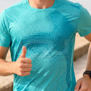 Camiseta de Running Ligera y Ajustada de Punto para Hombre, Transpirable, para Maratón, Jogging, Entrenamiento y Fitness - Product Image 4