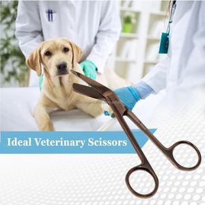 <b>Left</b> <b>Handed</b> 5.5" Manual Stainless Steel Bandage <b>Scissors</b> Trauma Shears Surgical Instruments CE Certified Durable Hospital Use - Product Image 6