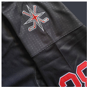 Maillot de hockey sur glace personnalisé imprimé par transfert thermique, respirant, grande taille, anti-UV, séchage rapide, col en V, pour adultes, tenue d'été pour équipe, vente en gros - Product Image 2