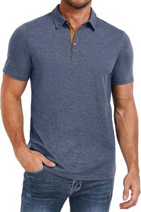 Camisas para Hombre, Personalizadas de Fábrica, con Logotipo Bordado en la Parte Delantera, Antiarrugas, de Algodón de 200g, Manga Corta, Venta al Por Mayor, Proveedor OEM - Product Image 5
