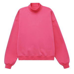 Sudadera de cuello alto para mujer, nueva colección de invierno 2026, con logo personalizado impreso en la parte delantera, forro polar sólido, transpirable, de secado rápido y antipilling. - Product Image 1
