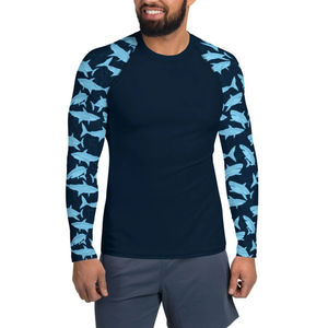 Rashguard de compression respirant sur mesure pour homme, coupe ajustée, haute qualité, manches longues, fournisseur direct d'usine, pas cher - Product Image 1