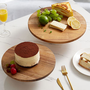 Support à gâteau en bois éco-responsable d'inspiration indienne pour la présentation de desserts de mariage, accentue le style digne des festivités culturelles - Product Image 1