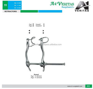 Rétracteur abdominal médical VERITAS Gosset de qualité supérieure A-1 en acier inoxydable 10/14 cm, ensemble d'instruments chirurgicaux réutilisables - Product Image 3