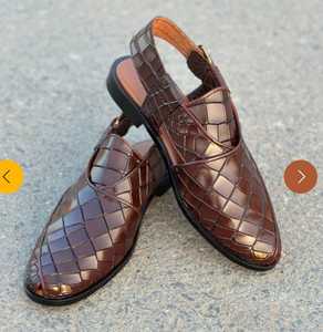 Nouvelles sandales Peshawari pour hommes, style tendance, meilleure qualité, en cuir, couleur et logo personnalisés, sandales d'été décontractées de haute qualité - Product Image 4