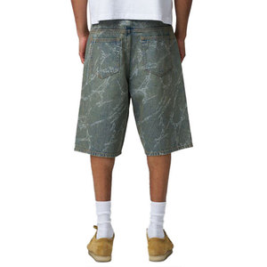Custom Design Fashion Men's 100% Cotton Denim Shorts Summer New Arrival Mid Waist Washed Denim Shorts - Product Image 6