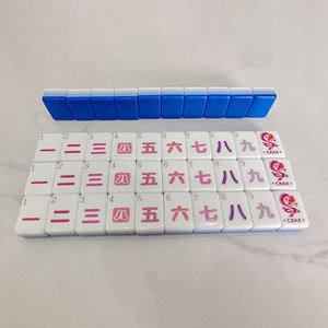 Resin Crafts Custom Four-layered Golf Themed Acrylic <b>Mahjong</b> Tiles Engraved 160 Pearlescent American <b>Mahjong</b> <b>Set</b> - Product Image 6