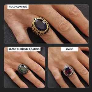 Bague d'École BOJ 014 Personnalisée en Argent et Diamant, Bague de Diplôme Universitaire Unisexe, Cadeau pour Fêtes et Occasions Spéciales, Prix Bas - Product Image 2