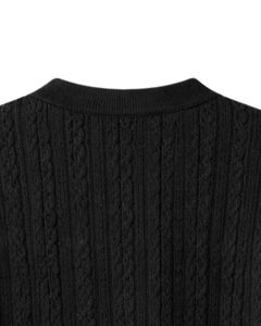 Camiseta Polo Negra de Punto para Hombre, Personalizada por el Fabricante, Manga Corta, Corte Ajustado, Informal, de Verano, al por Mayor, OEM - Product Image 3