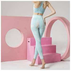 Leggings Deportivos Personalizados al por Mayor para Mujer, Leggings de Yoga para Gimnasio, Cintura Alta, Transpirables, con Bolsillo y Estampado - Product Image 3