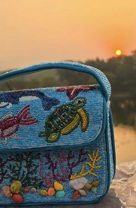 Bolso de Hombro Tipo Clutch de Lujo con Cuentas, Estilo Bohemio, Moderno, para la Noche, Bordado con Cuentas, Hecho a Mano, Profesional, Portátil, Personalizado, Resistente y Seguro - Product Image 2