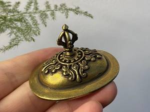 เตาเผากำยานทรงโดมทองเหลืองโบราณทำมือแบบดั้งเดิม ของตกแต่งวัด ของขวัญ - Product Image 2