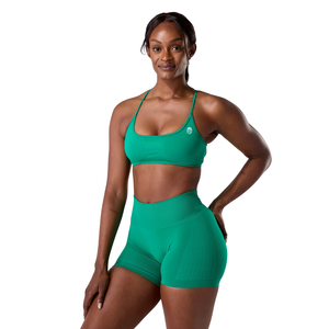 Soutien-gorge de sport sans couture pour femme, dos ouvert, à bretelles, haute élasticité, pour yoga, fitness, gym, entraînement, vêtements de sport, personnalisable OEM - Product Image 2