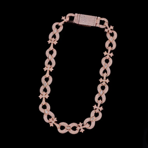 Eco Friendly <b>925</b> <b>Silver</b> Moissanite Cuban <b>Chain</b> <b>Mens</b> Hip Hop Necklace with Iced Links Available At Competitive Price - Product Image 1
