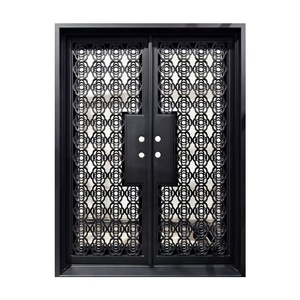 Royal Luxury Hand-forged Iron Entrance Gate Rust-Resistant Easy Assembly Modern Arched Design Decorative Patterned <b>Frame</b> <b>Swing</b> - Product Image 1
