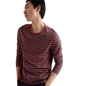 Camiseta Casual de Manga Larga para Hombre, Ecológica, Transpirable, Antiencogimiento, 100% Algodón, Cuello Redondo, Logotipo con Impresión Digital Frontal, Tela de 240g - Product Image 1