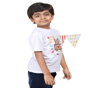 T-shirt à col rond 100% coton pour garçon à bas prix Vêtements imprimés toutes saisons dans différentes méthodes et matériaux - Product Image 1
