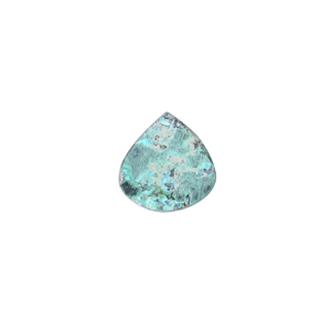 Crisocola natural malaquita, piedra preciosa suelta -10 quilates, cabujón plano de 16x15 mm con base plana para la fabricación de joyas |   1 Pieza - Product Image 4