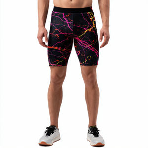 กางเกงขาสั้นรัดรูปสำหรับผู้ชายกางเกงขาสั้นรัดกล้ามเนื้อสำหรับออกกำลังกายฟิตเนส - Product Image 6