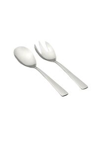 Ustensiles de service à salade en métal argenté pour dîners formels et présentation élégante de la table - Product Image 4