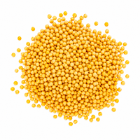 Aqua Vriksha Premium Graines de moutarde jaunes 100% pures |   Graines de moutarde indiennes entières naturelles pour la cuisine, les cornichons et les mélanges d'épices