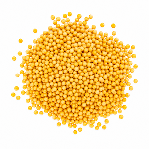 Graines de moutarde jaunes Aqua Vriksha Premium |   Graines de moutarde indiennes entières naturelles pour la cuisine, les cornichons et les mélanges d'épices - Product Image 1