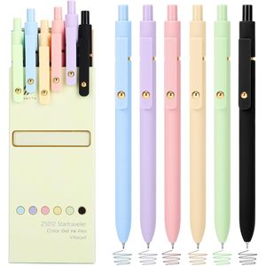 Penne Gel Retrattili Colorate a Punta Fine da 0,5 mm per Diari, Materiale Scolastico e Regali per Adolescenti, Infermieri e Studenti - Product Image 1