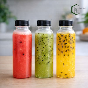 Botella de Plástico PET de 350 ml con Tapa de Rosca de 38 mm para Jugos, Smoothies y Bebidas Detox, Fabricación OEM en Vietnam, Envase para Bebidas - Product Image 4