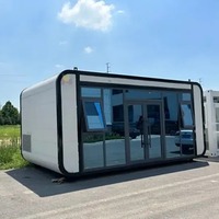 Casa Contenedor Prefabricada Ecológica de 20 pies/40 pies, Oficina Portátil Modular para Campamentos de Construcción al Aire Libre