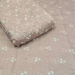 Tela de Dobby con Cuentas y Bordado, 100% Seda, para Vestidos de Novia, Ropa de Encaje para Niñas, Fabricantes de Suministros Personalizados - Product Image 1