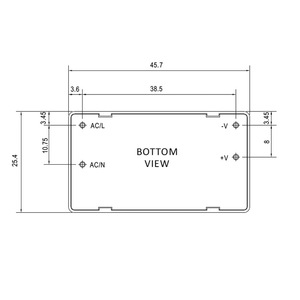 FranMar Efficient 5W AC/<b>DC</b> Power Module FMM05 PCB Mount Encapsulated On-board 3.3V/5V/<b>12V</b>/15V/24V Open Frame - Product Image 2